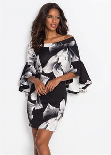 Платье с открытыми плечами Bonprix