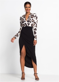 Платье с леопардовым узором Bonprix