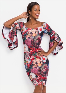 Платье с открытыми плечами Bonprix