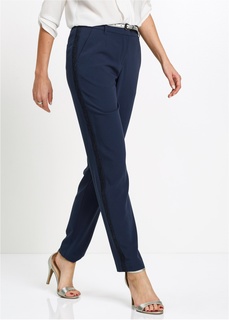 Брюки класса Премиум с кружевной вставкой Bonprix