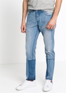 Джинсы Regular Fit Tapered, слегка укороченный покрой Bonprix