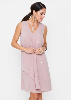 Платье из шифона с кристаллами Swarovski® Bonprix
