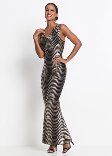 Платье с принтом металлик Bonprix