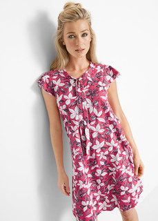 Платье из хлопка с принтом Bonprix