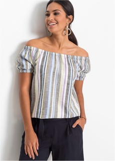 Блузка с широким вырезом Bonprix