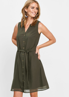 Платье с текстильным поясом Bonprix