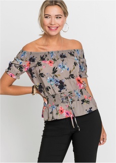 Блузка с открытыми плечами Bonprix