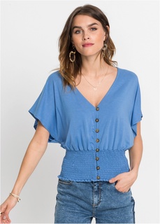 Футболка на пуговицах Bonprix