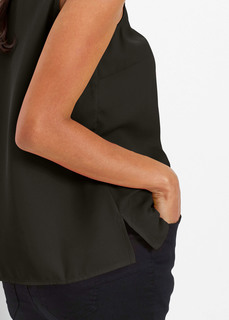 Блузка без рукавов с бантом Bonprix