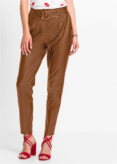 Брюки из искусственной кожи Bonprix