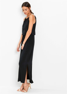 Платье удлиненного покроя из трикотажа Bonprix