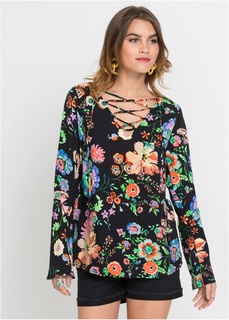 Блузка на шнуровке Bonprix