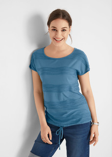 Футболка из рельефной ткани Bonprix