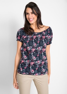 Футболка с открытыми плечами Bonprix