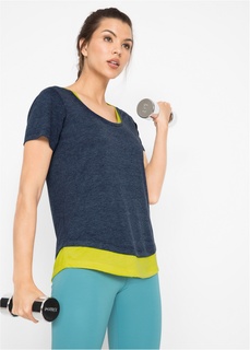 Футболка трикотажная, с коротким рукавом Bonprix