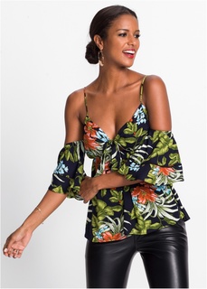 Футболка с рукавами-воланами Bonprix