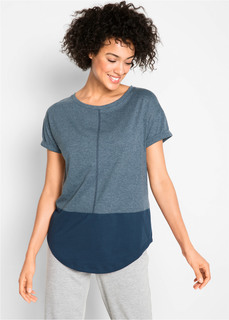 Футболка с контрастными деталями Bonprix