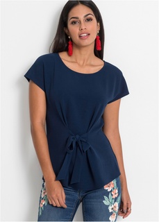 Футболка с декоративным узлом Bonprix