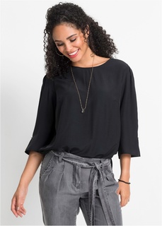 Блузка из шифона, рукав 3/4 Bonprix