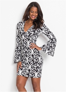 Платье с узором, трикотаж Bonprix