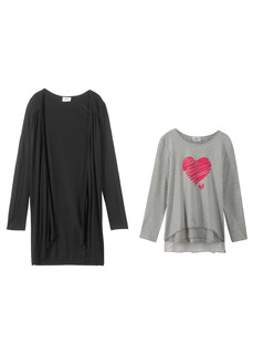 Футболка + кардиган (2 изд.) Bonprix