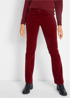 Брюки Bootcut из эластичного вельвета Bonprix
