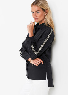 Блузка с нарядной тесьмой Bonprix