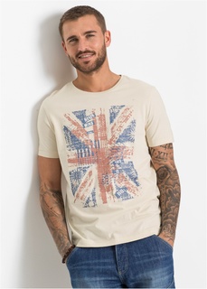 Футболка Slim Fit с принтом Bonprix