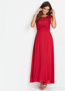 Платье макси с кружевом Bonprix