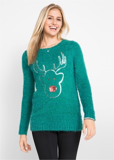 Пуловер с длинными рукавами Bonprix