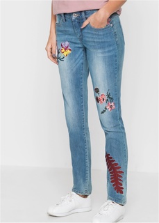 Джинсы Skinny в стиле пэчворк Bonprix