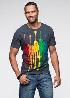 Футболка узкого прямого покроя slim fit Bonprix