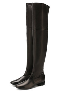 Кожаные ботфорты Casadei