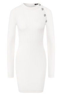 Шерстяное платье Balmain