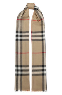 Шарф из смеси шерсти и шелка Burberry