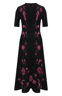 Платье из смеси вискозы и хлопка Oscar de la Renta