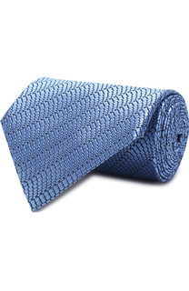 Шелковый галстук с узором Ermenegildo Zegna