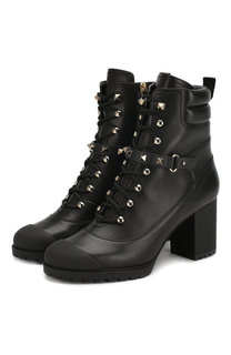 Кожаные ботильоны Valentino Garavani Rockstud Valentino