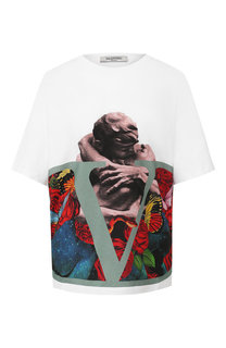 Хлопковая футболка Valentino