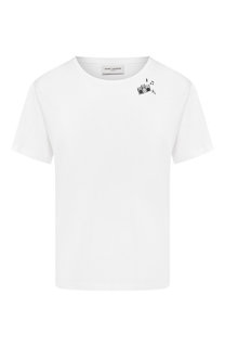 Хлопковая футболка Saint Laurent