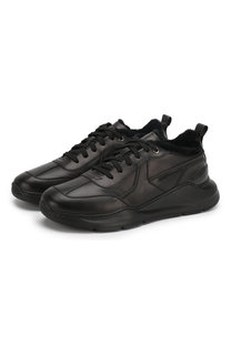 Кожаные кроссовки Santoni