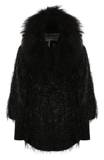 Куртка с меховой отделкой Giorgio Armani