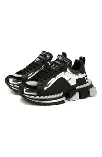 Кожаные кроссовки Superqueen Dolce & Gabbana