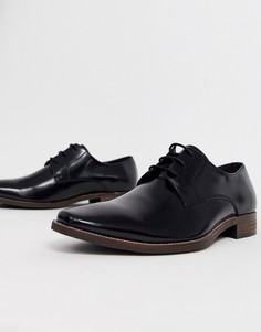 Черные кожаные туфли на шнуровке Dune