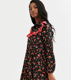 Свободное платье-рубашка с принтом ASOS DESIGN Tall