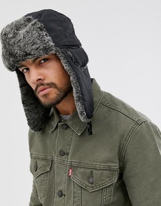 Черная шапка-ушанка Bellfield