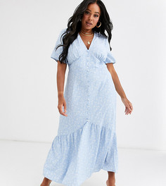 Свободное платье макси с винтажным цветочным принтом Glamorous Curve