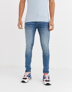 Синие джинсы скинни Criminal Damage