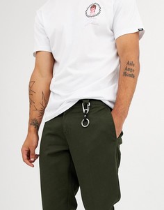 Серебристый карабин для ключей Weekday