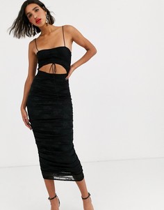 Облегающее платье миди с вырезом For Love & Lemons
